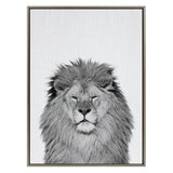 Sylvie Lion Framed Canvas by Simon Te Tai by kateandlaurel - product image 2 for Resin Society
