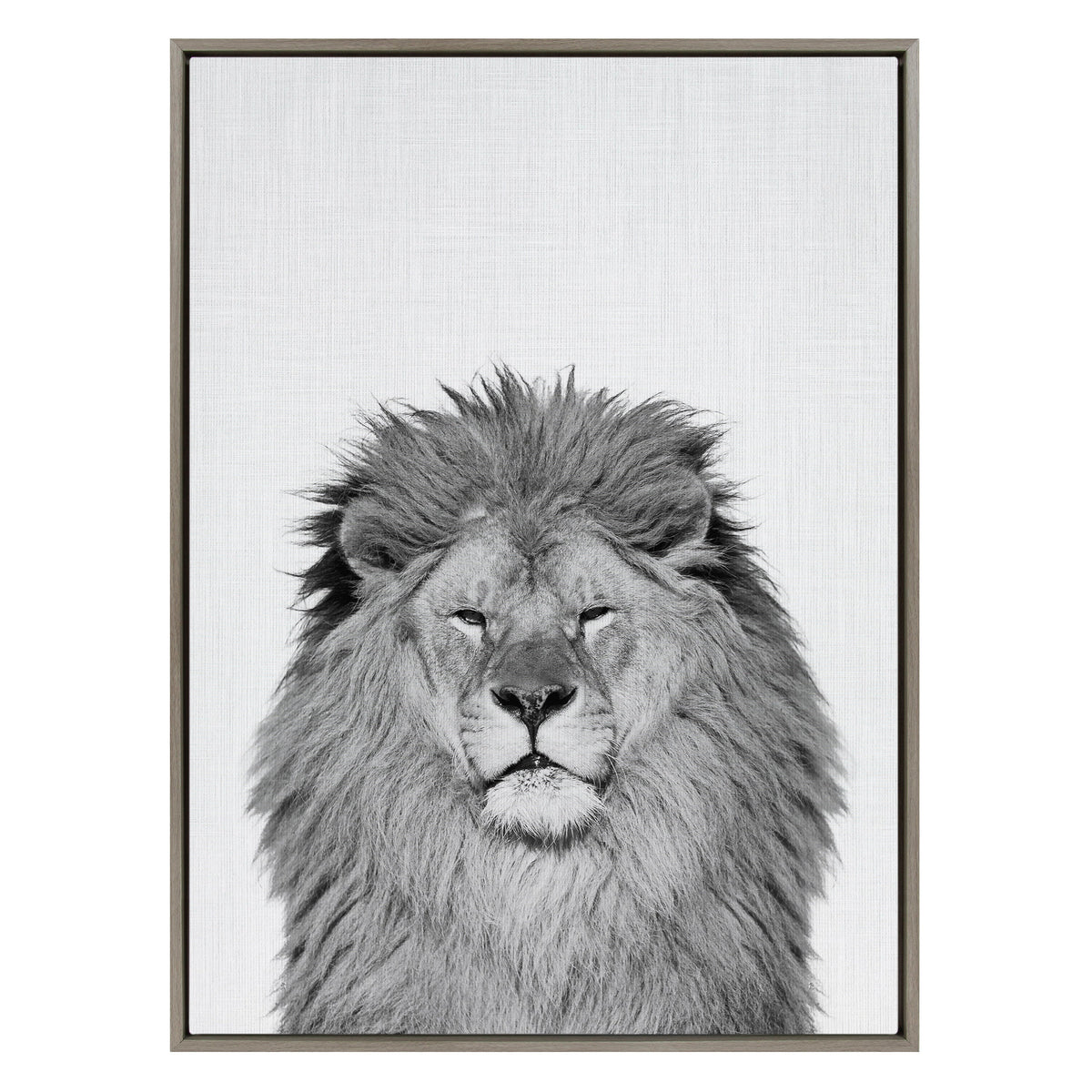 Sylvie Lion Framed Canvas by Simon Te Tai by kateandlaurel - product image 2 for Resin Society
