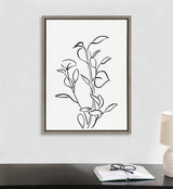 Sylvie Botanical Sketch Print No 2 Framed Canvas