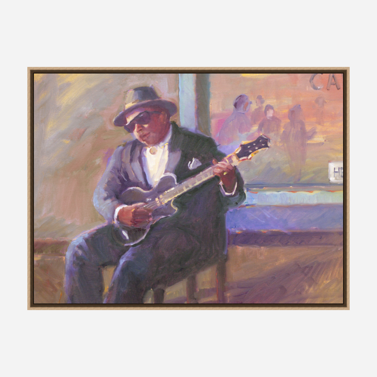 Guitar Player Artist Enhanced Canvas Print by John Beard Collection - product image 8 for Resin Society