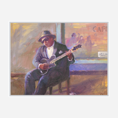 Guitar Player Artist Enhanced Canvas Print by John Beard Collection - product image 6 for Resin Society