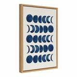 Sylvie Moon Phases Framed Canvas by kateandlaurel - product image 2 for Resin Society
