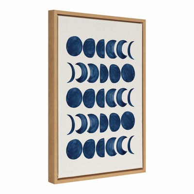 Sylvie Moon Phases Framed Canvas by kateandlaurel - product image 2 for Resin Society