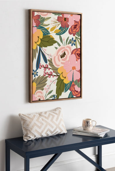 Sylvie Softly Framed Canvas by Mia Charro