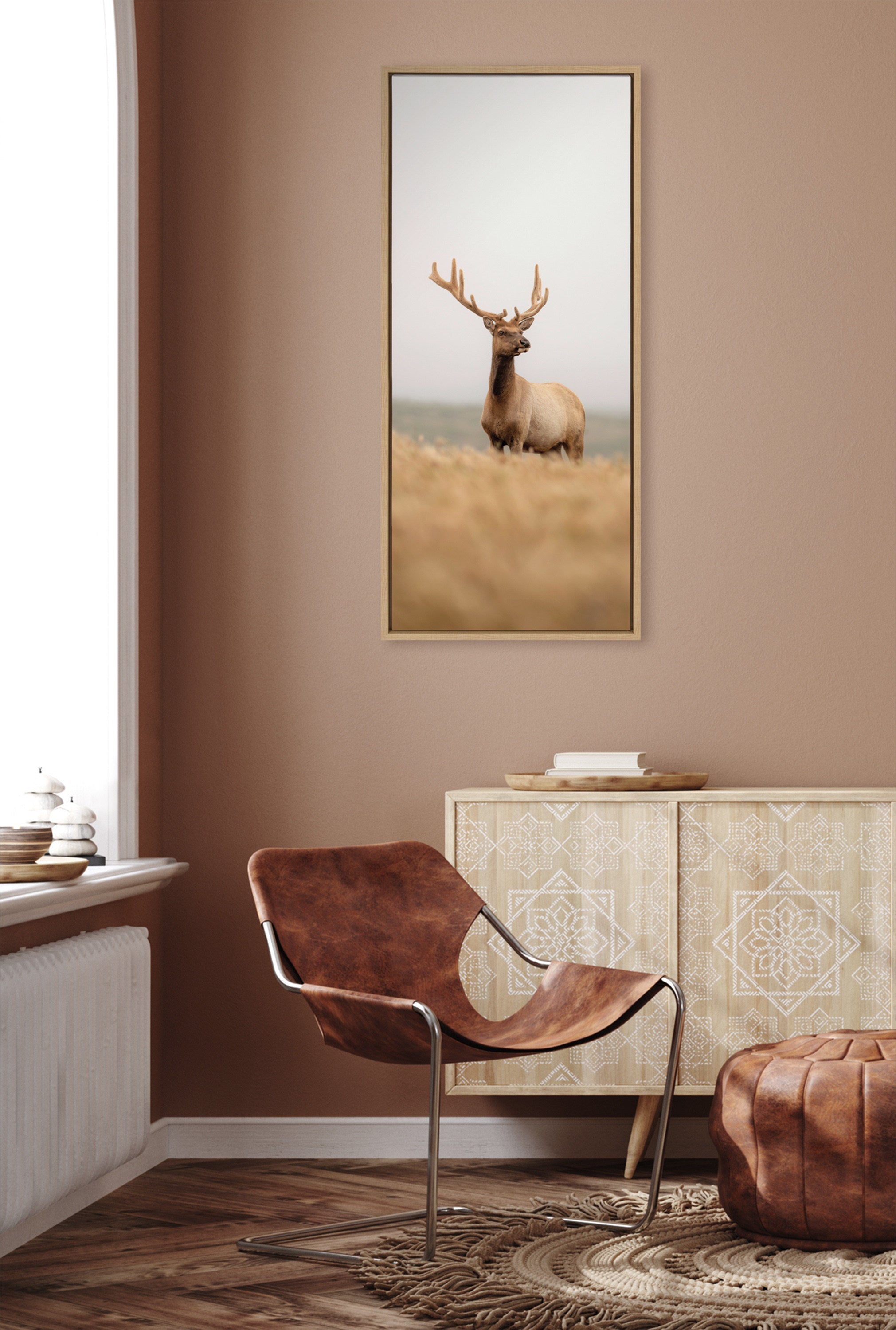 Sylvie Tule Elk No 6 Framed Canvas by kateandlaurel - product image 4 for Resin Society