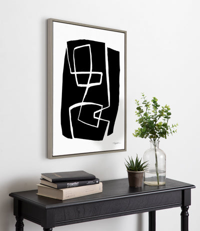 Sylvie Modern Meeting Forms Framed Canvas by kateandlaurel - product image 5 for Resin Society