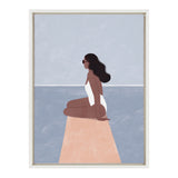 Sylvie Waiting For Framed Canvas by kateandlaurel - main product image for Resin Society