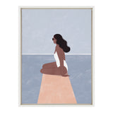 Sylvie Waiting For Framed Canvas by kateandlaurel - product image 10 for Resin Society