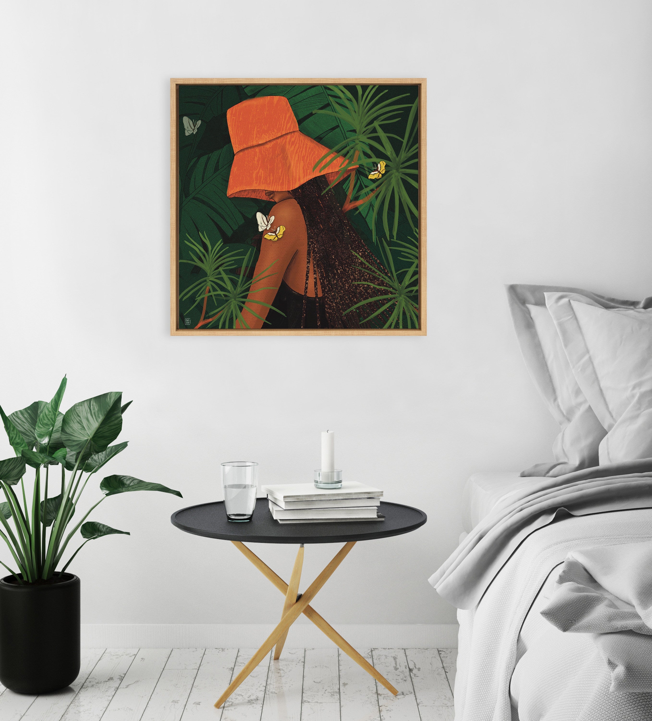 Sylvie Tell Me About Hope Framed Canvas by kateandlaurel - product image 4 for Resin Society