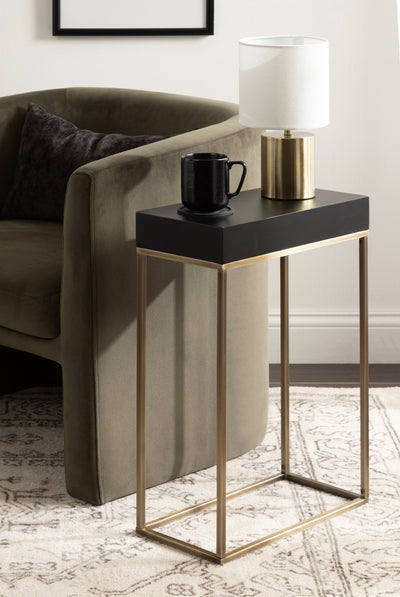 Karlsen Wood and Metal Slim Side Table
