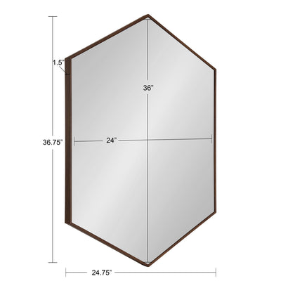 Rhodes Framed Hexagon Wall Mirror