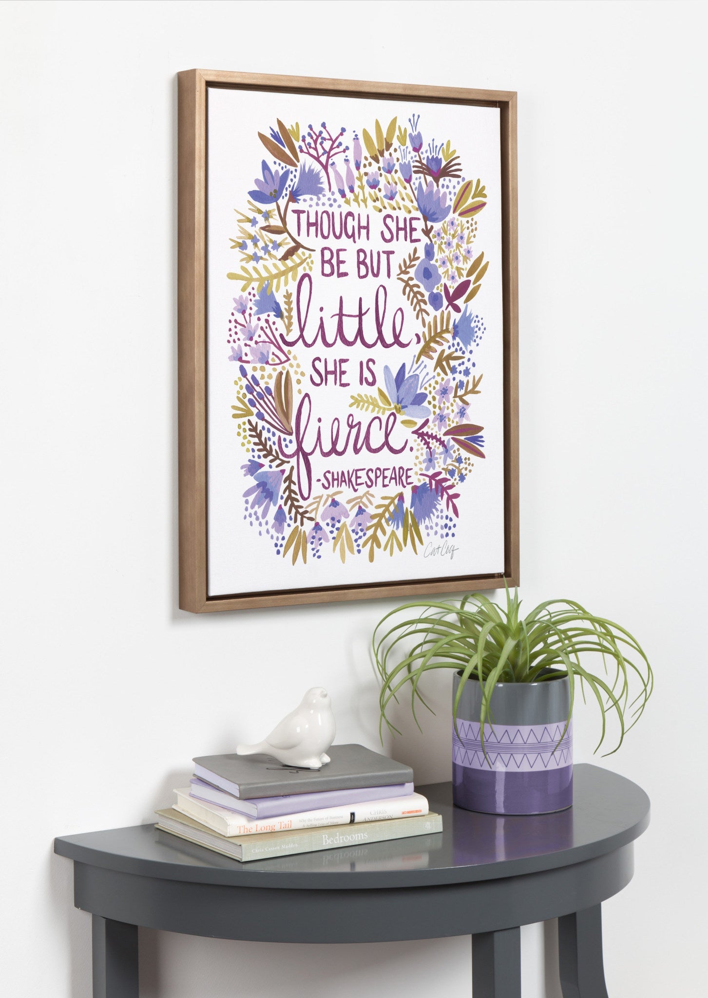 Sylvie Fierce Framed Canvas by kateandlaurel - product image 6 for Resin Society