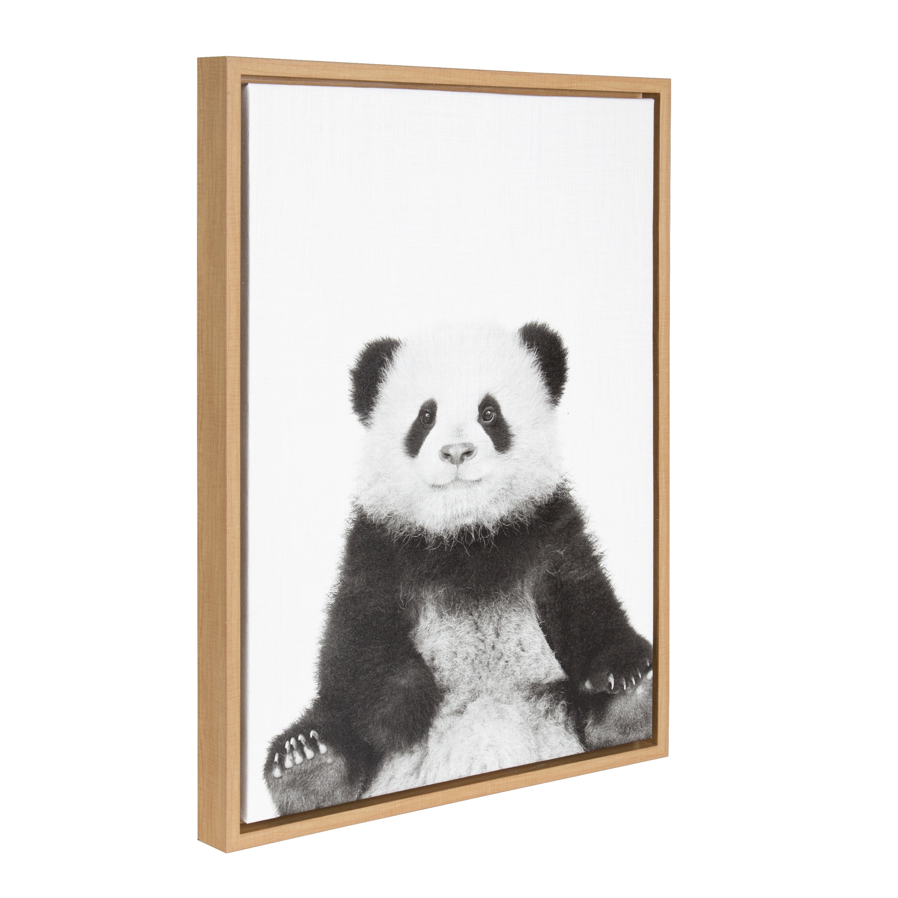 Sylvie Panda Framed Canvas by Simon Te Tai by kateandlaurel - product image 7 for Resin Society