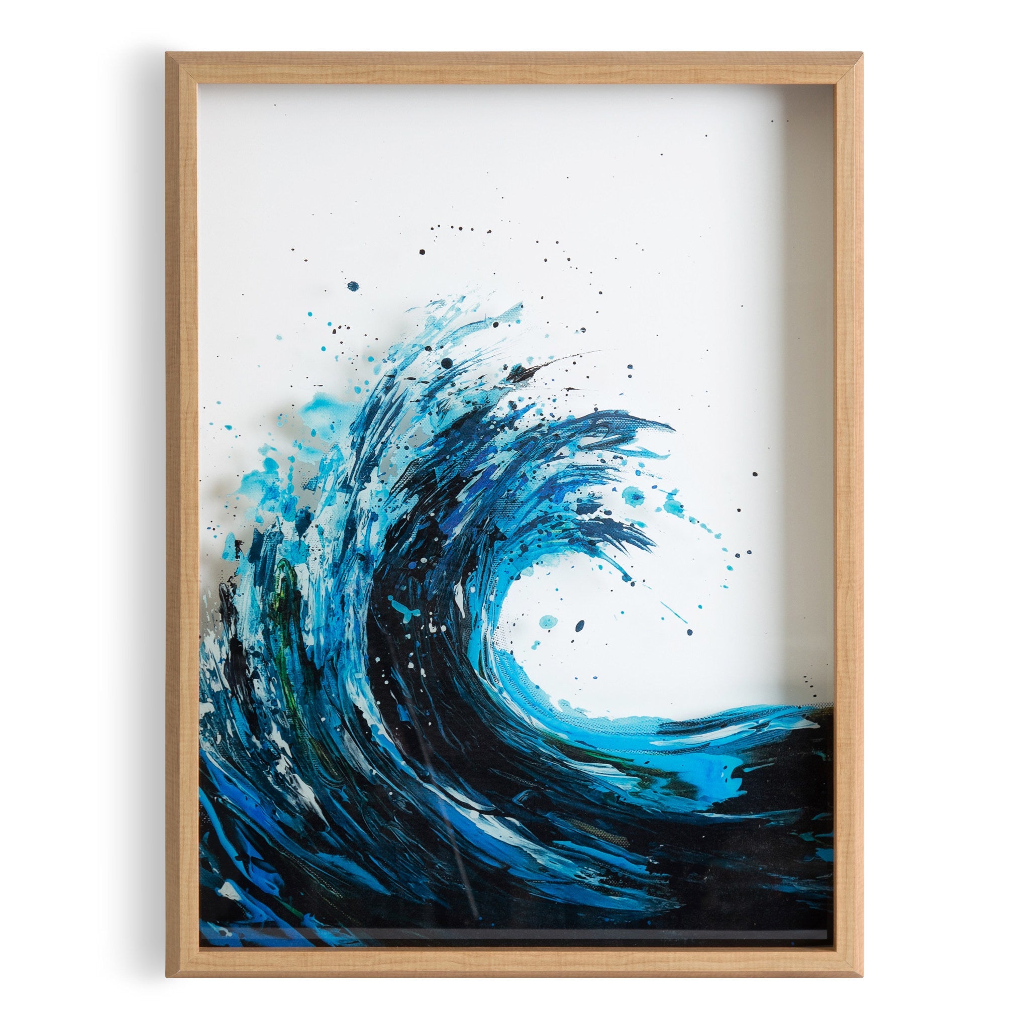 Blake Waves Framed Printed Art by kateandlaurel - product image 2 for Resin Society