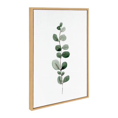 Sylvie Eucalyptus 1a Framed Canvas by kateandlaurel - main product image for Resin Society