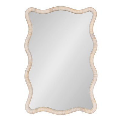 Rahfy Rattan Rectangle Scallop Mirror