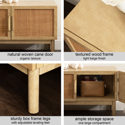 Ori Rattan Console Floor Cabinet