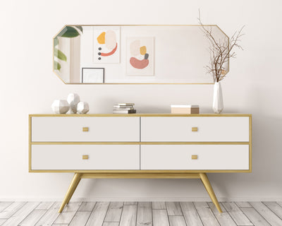 Rhodes Octagon Framed Wall Mirror by kateandlaurel - product image 4 for Resin Society