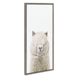 Sylvie Alpaca Fluff Framed Canvas by Amy Peterson Art Studio by kateandlaurel - product image 2 for Resin Society