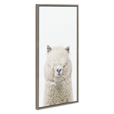 Sylvie Alpaca Fluff Framed Canvas by Amy Peterson Art Studio by kateandlaurel - product image 2 for Resin Society