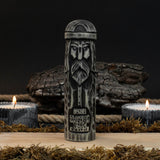 Hand-carved wooden Thor figurine 14 cm tall, Scandinavian god statue