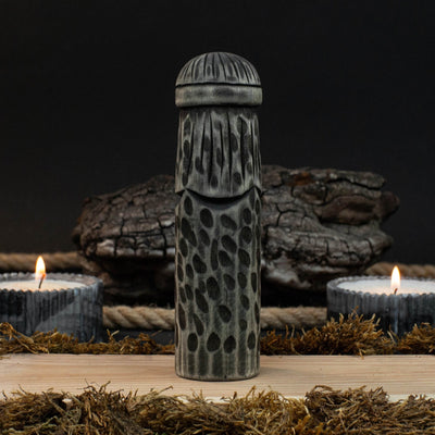 Hand-carved wooden Thor figurine 14 cm tall, Scandinavian god statue