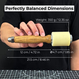 Handmade mallet with nylon head and ash wood handle by Sharky Forged Steel Tools