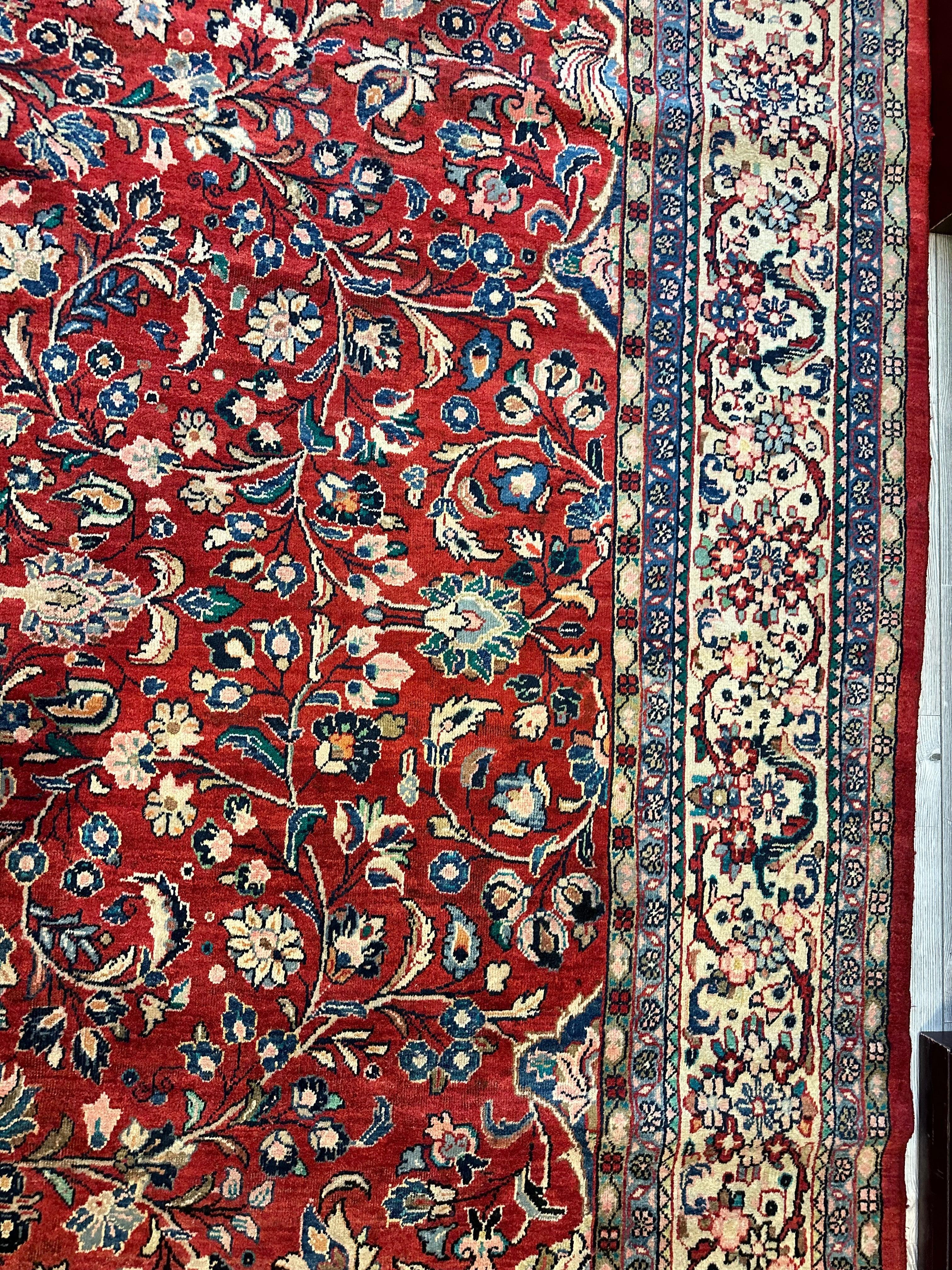 Handmade One-of-a-Kind Persian Mahal Rug - 10’ x 12’10” by Rugistan - product image 11 for Resin Society