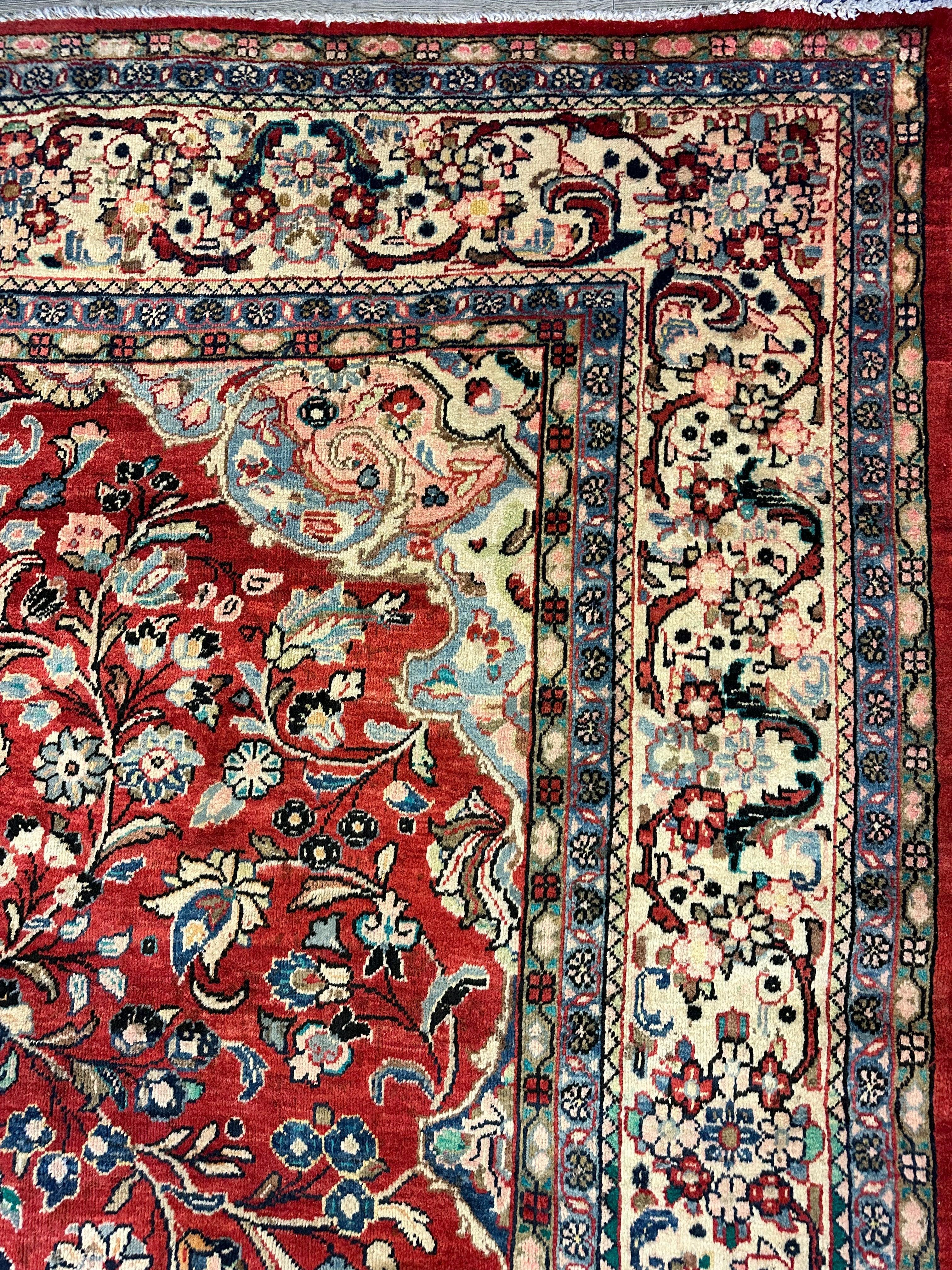 Handmade One-of-a-Kind Persian Mahal Rug - 10’ x 12’10” by Rugistan - product image 16 for Resin Society