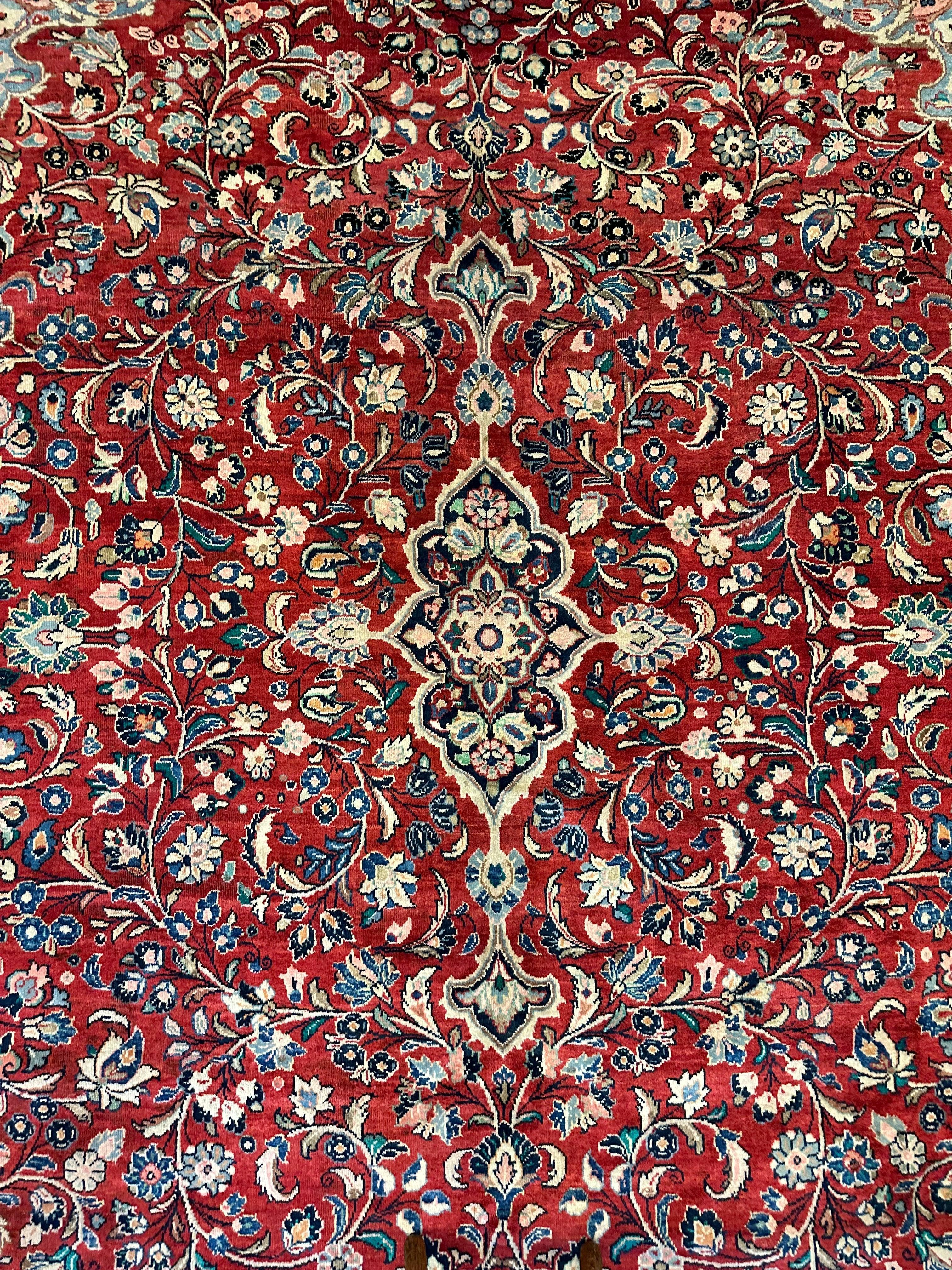 Handmade One-of-a-Kind Persian Mahal Rug - 10’ x 12’10” by Rugistan - product image 3 for Resin Society