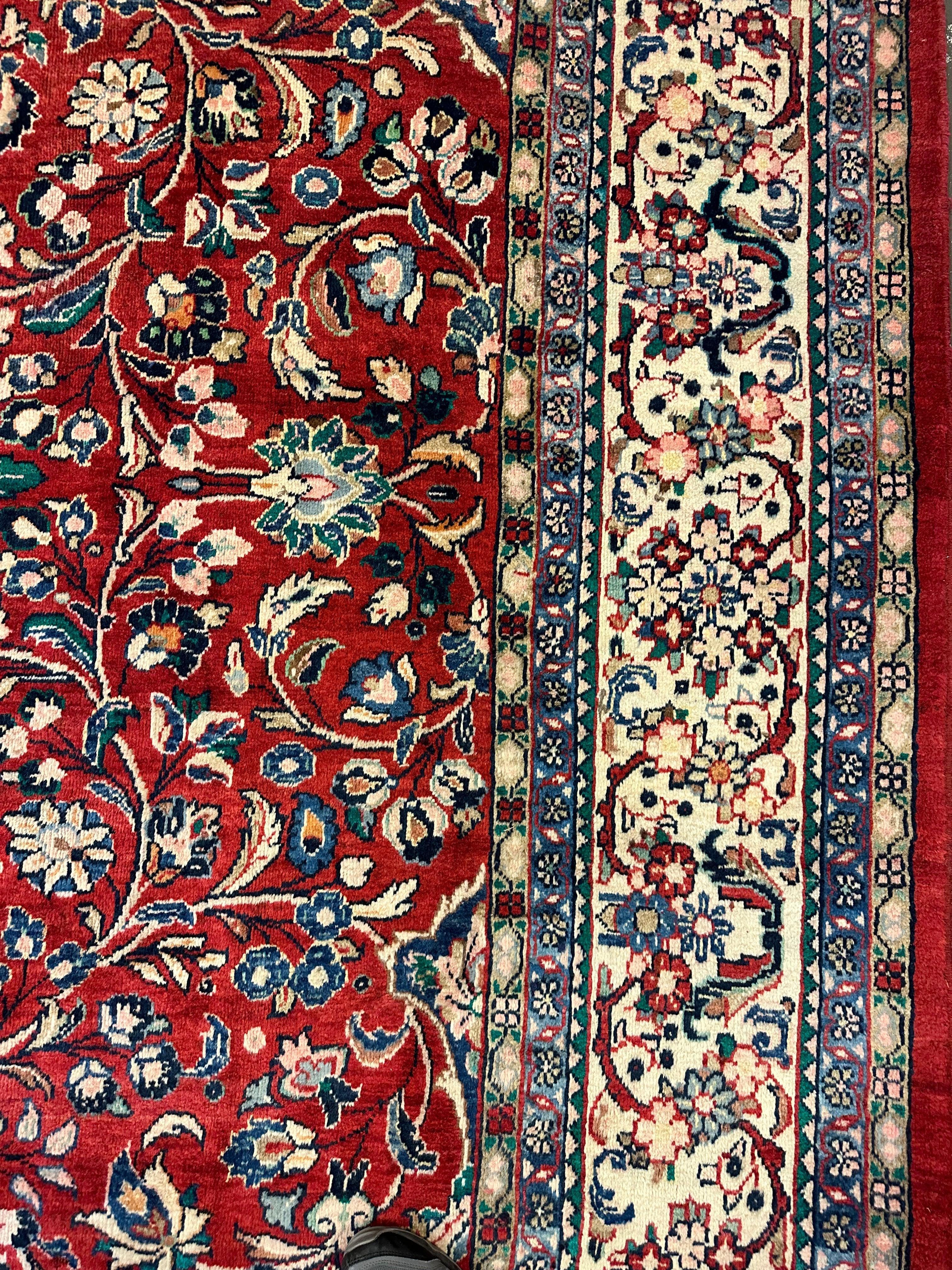 Handmade One-of-a-Kind Persian Mahal Rug - 10’ x 12’10” by Rugistan - product image 6 for Resin Society
