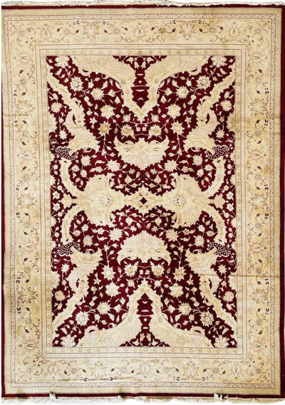 Hand-Knotted Pak-Ziegler Wool Rug – 8'7" x 11'7" – Traditional Design by Rugistan - product image 2 for Resin Society