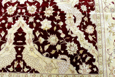 Hand-Knotted Pak-Ziegler Wool Rug – 8'7" x 11'7" – Traditional Design by Rugistan - product image 11 for Resin Society