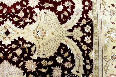 Hand-Knotted Pak-Ziegler Wool Rug – 8'7" x 11'7" – Traditional Design by Rugistan - product image 12 for Resin Society
