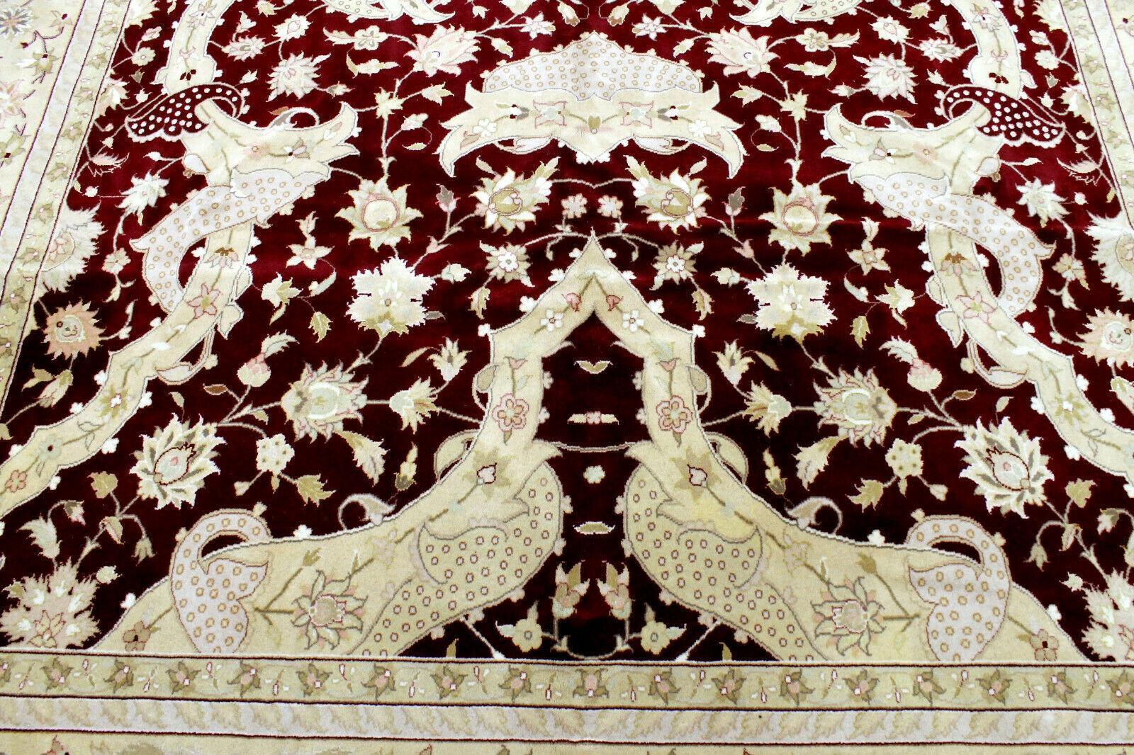Hand-Knotted Pak-Ziegler Wool Rug – 8'7" x 11'7" – Traditional Design by Rugistan - product image 13 for Resin Society