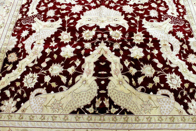 Hand-Knotted Pak-Ziegler Wool Rug – 8'7" x 11'7" – Traditional Design by Rugistan - product image 13 for Resin Society