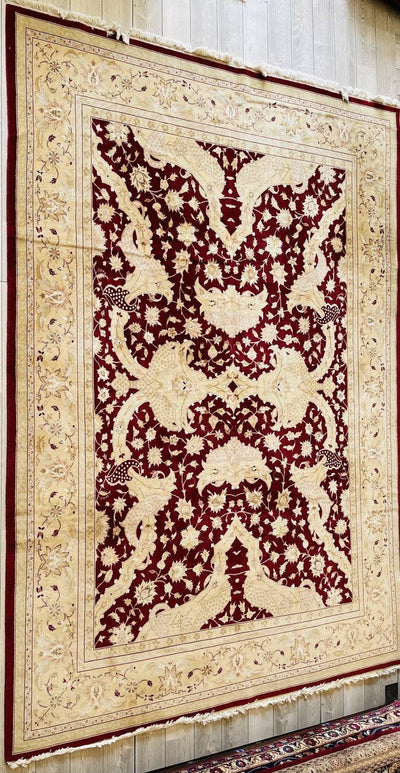 Hand-Knotted Pak-Ziegler Wool Rug – 8'7" x 11'7" – Traditional Design by Rugistan - product image 6 for Resin Society