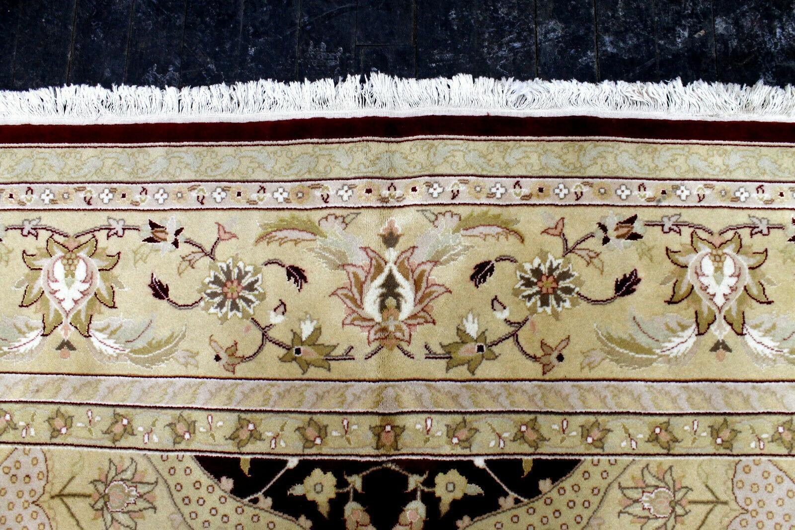 Hand-Knotted Pak-Ziegler Wool Rug – 8'7" x 11'7" – Traditional Design by Rugistan - product image 9 for Resin Society