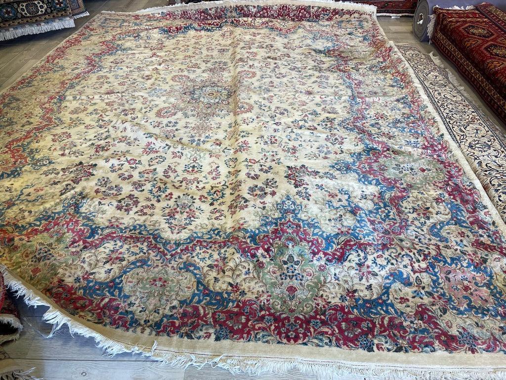 Handmade Vintage 1930's Kirman 10x13 area Rug by Rugistan - main product image for Resin Society