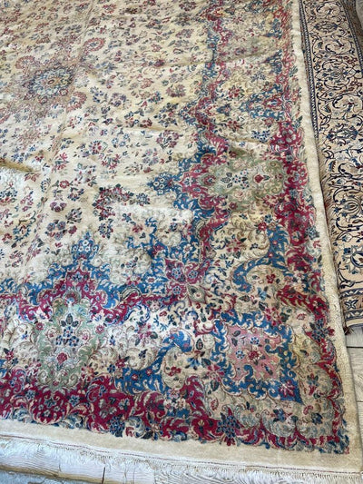 Handmade Vintage 1930's Kirman 10x13 area Rug by Rugistan - product image 4 for Resin Society