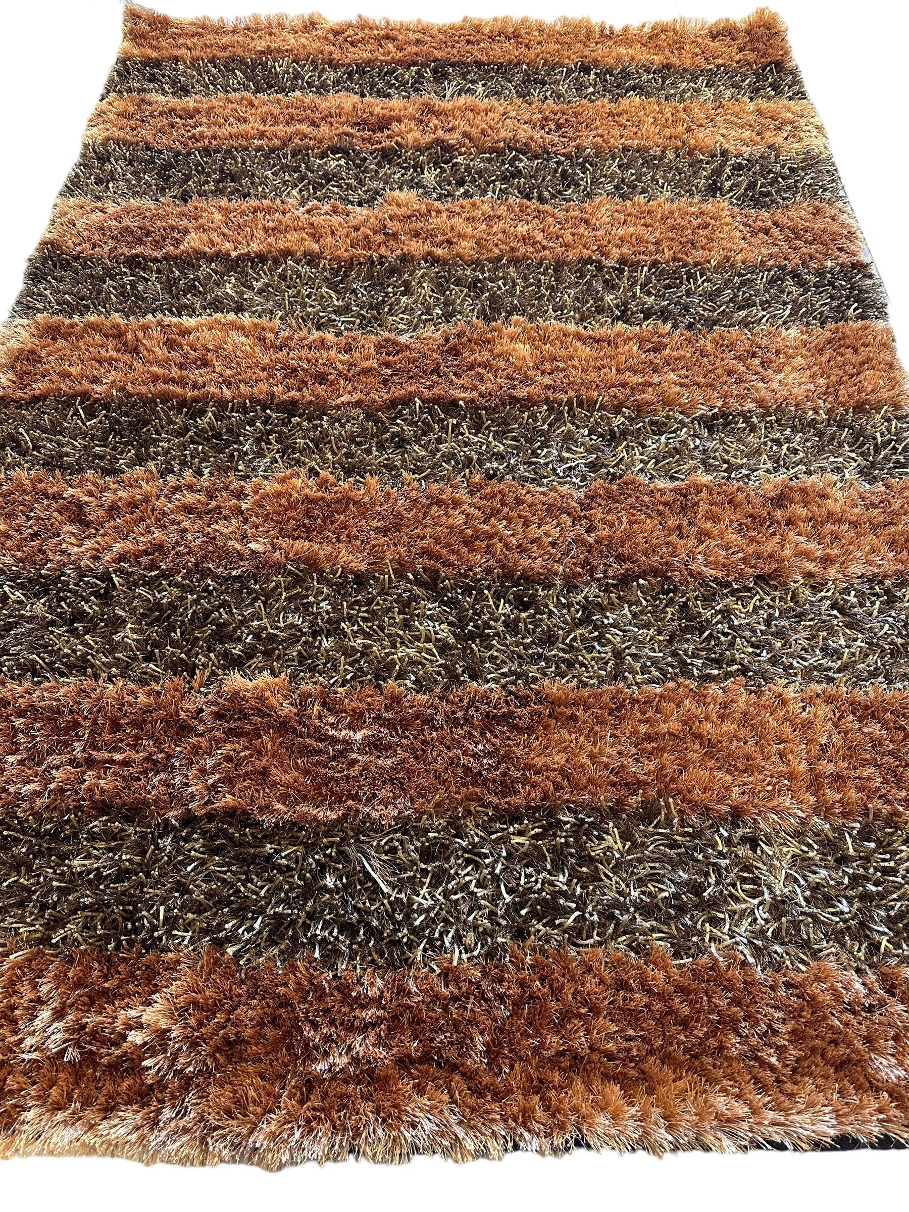 Handwoven Multi-Tone 2” Shag Rug 4 x 6 by Rugistan - product image 2 for Resin Society