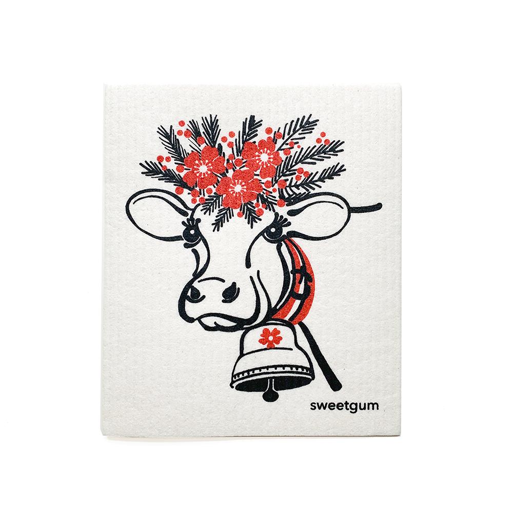 Happy Cow Swedish Dishcloth by sweetgum home, LLC - main product image for Resin Society