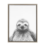 Sylvie Sloth Framed Canvas by Simon Te Tai by kateandlaurel - product image 17 for Resin Society
