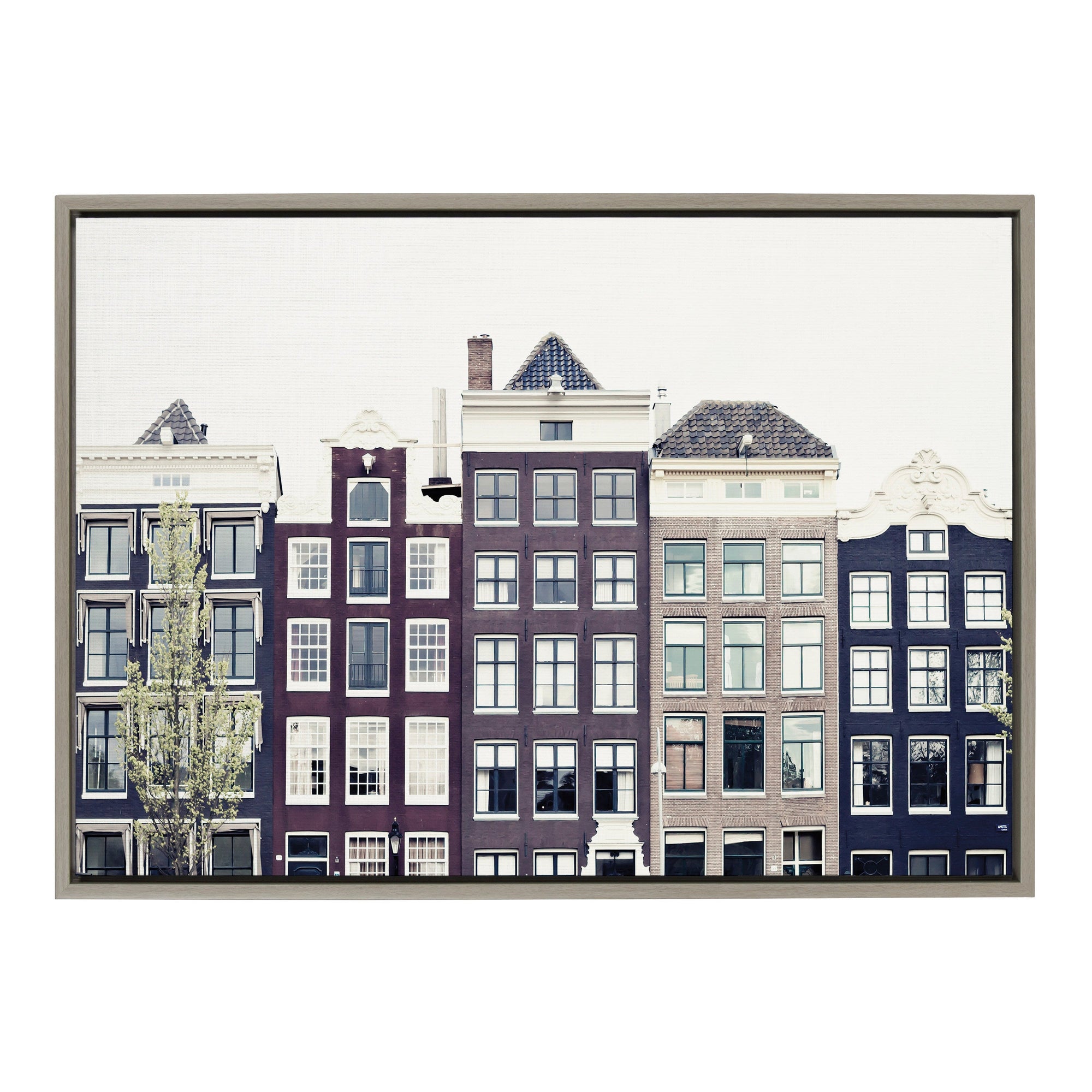 Sylvie Townhouses Framed Canvas by kateandlaurel - product image 9 for Resin Society