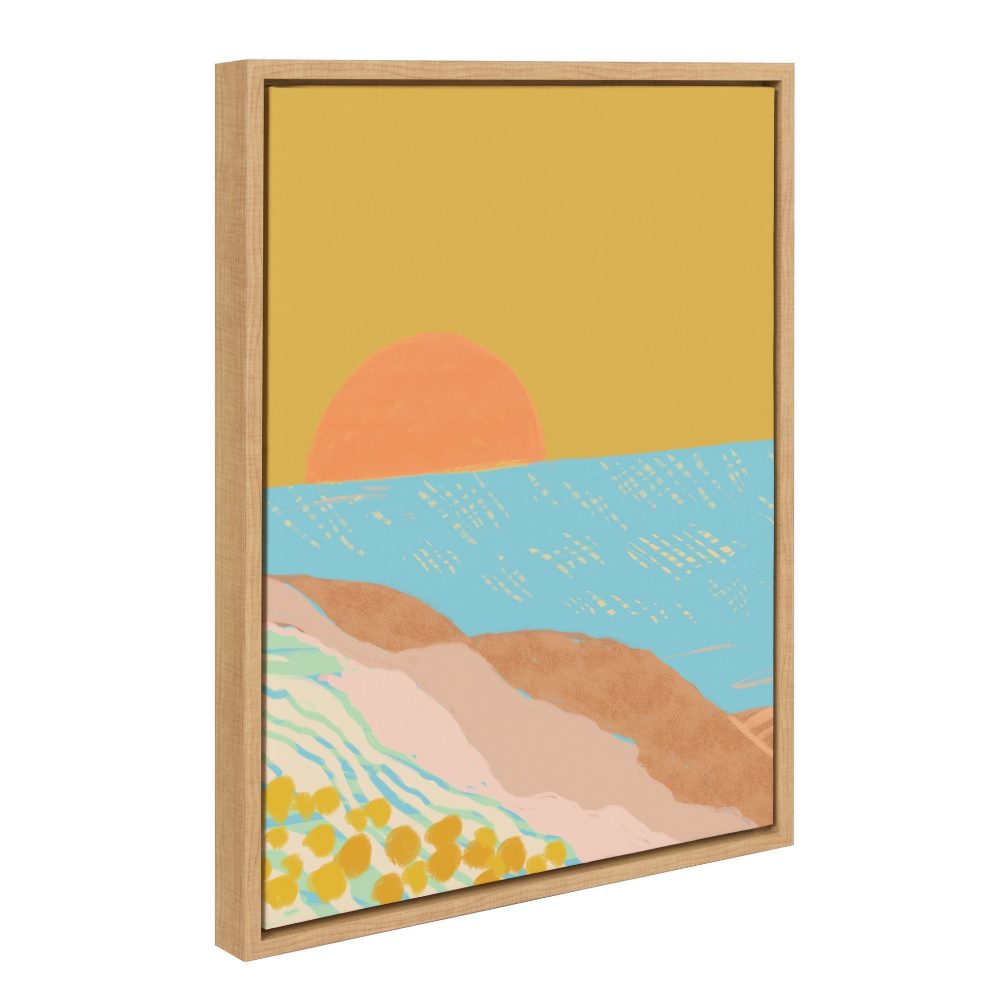 Sylvie Golden Hour Framed Canvas by kateandlaurel - product image 2 for Resin Society