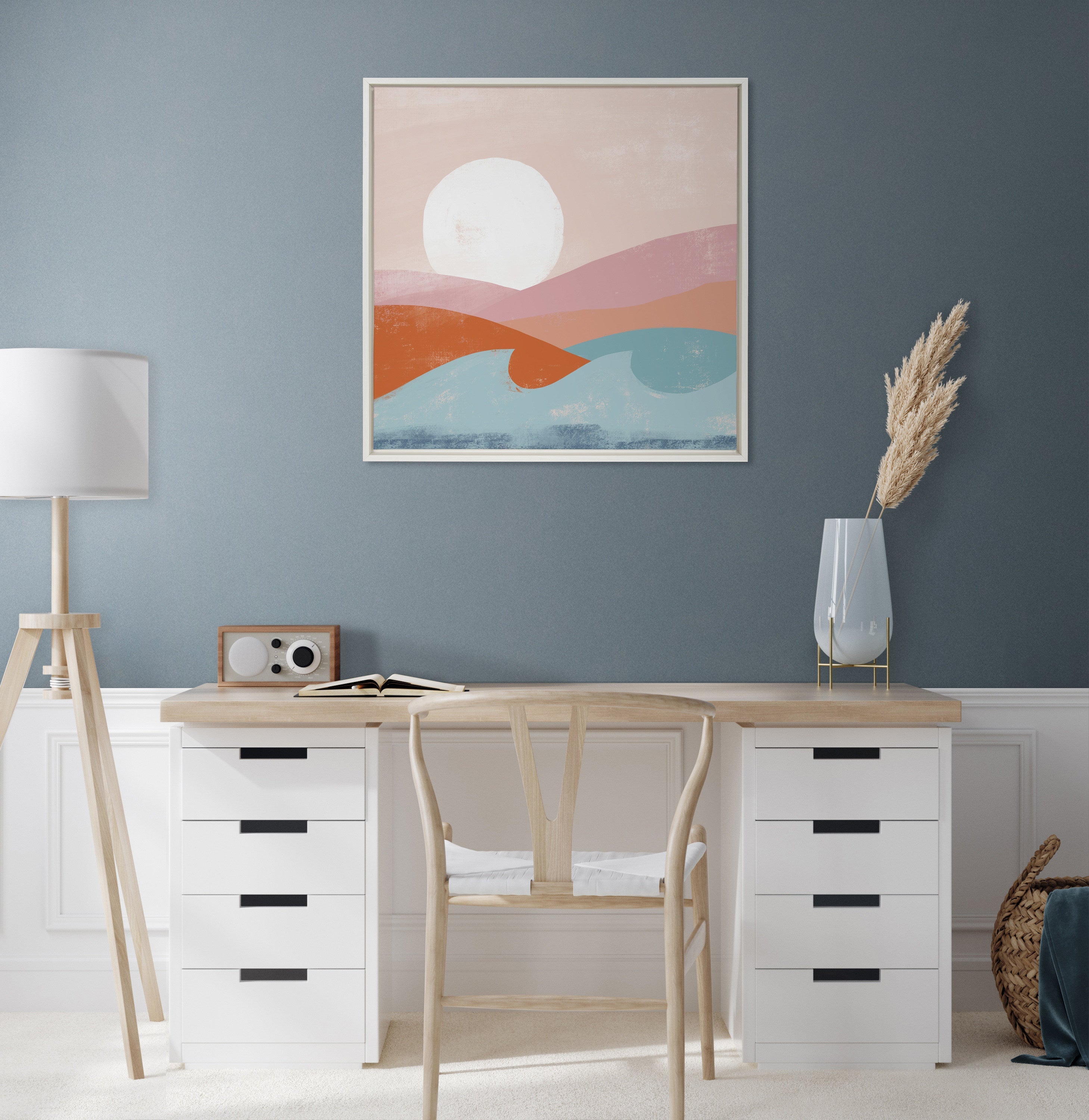 Sylvie Endless Summer Framed Canvas by kateandlaurel - product image 10 for Resin Society