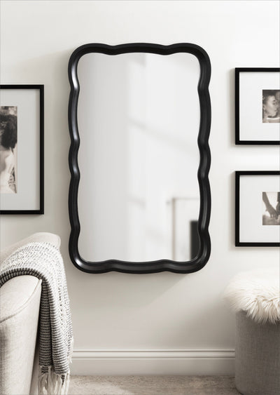 Hatherleigh Scallop Wood Wall Mirror by kateandlaurel - product image 13 for Resin Society
