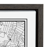 Sylvie Nashville Modern Map Framed Canvas by kateandlaurel - product image 3 for Resin Society