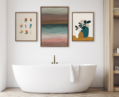 Sylvie Stillness Framed Canvas by kateandlaurel - product image 5 for Resin Society