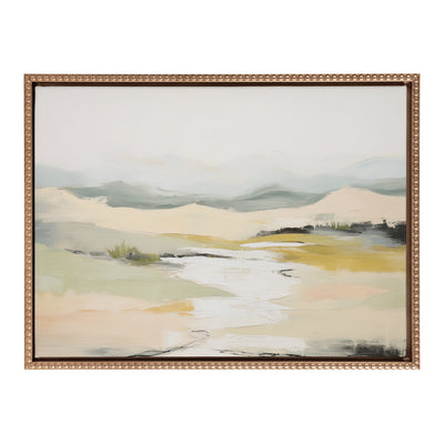 Sylvie Beaded Tranquil Landscape I Framed Canvas by Amy Lighthall